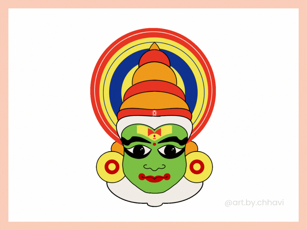 Poylaamo, Set of 3 Indian Classical Dance Wall Painting of Kathakali  Colorful Faces Framed on MDF Board. Size 7.5X7.5 Inches each. : Amazon.in:  Home & Kitchen
