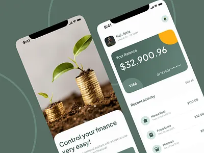Finance Mobile App Design app banking banking app concept design exploration finance finance app finance mobile app financial fintech inspiration ios ios app mobile modern money simple ui wallet
