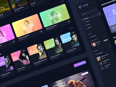 SOCIAL MUSIC STREAMING - App app creators music ui ux