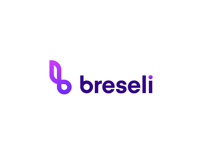 breseli branding clean geometric gradient logo minimal modern simple trendy unique
