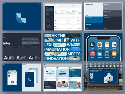 Lexi - AI Writer Assistant Web App Saas Branding ai app design artificial intelligence asset banner billboard brand guideline branding branding collateral branding set copy ai guideline logo mockup product design saas social media uiux visual design web app