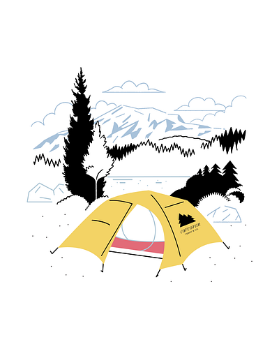 Get out there camping colorado design forest graphic design illustration illustrator lake mountain outdoors print tent vector