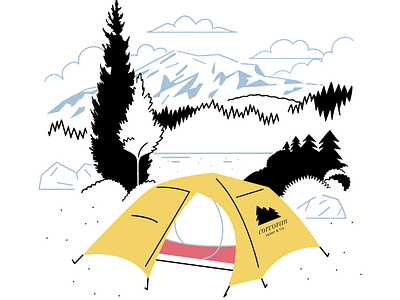 Get out there camping colorado design forest graphic design illustration illustrator lake mountain outdoors print tent vector