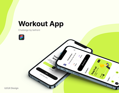 Workout App (Challenge by befront) figma mobile app ui ux