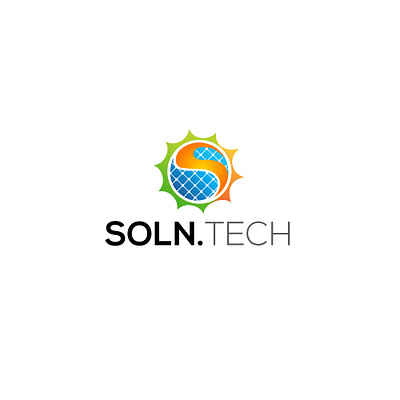 Solar logo graphic design logo logo symbol monogram mostaq418 solar logo sun logo tech logo