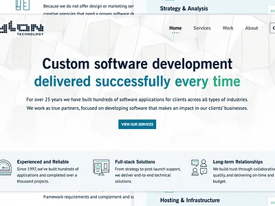 Nylon Technology Visual Design development hero homepage technology