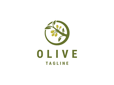 Olive Logo beauty creative design graphic design illustration logo nature olive oliveleaf typography vector