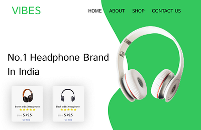 Headphone brand website design 3d design design figma headphone website