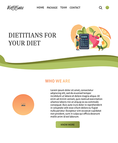 Website design for dietitians diet dietitians figma website designs