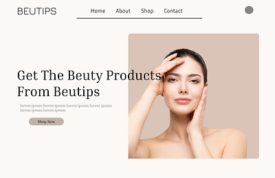 Website Design for cosmetics 3d design cosmetics figma illustration sample ui ux website design