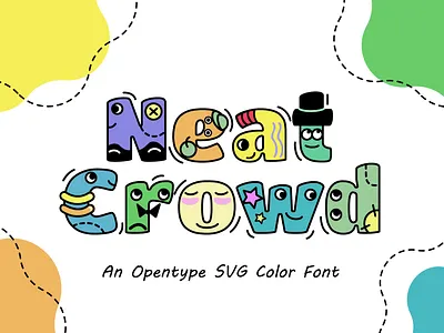 Neat Crowd Font adobe illustrator creative font design funny font graphic design graphic design inspiration illustration inspiration type typography vector