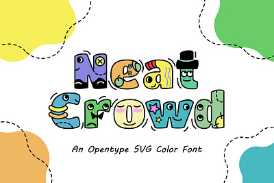 Neat Crowd Font adobe illustrator creative font design funny font graphic design graphic design inspiration illustration inspiration type typography vector