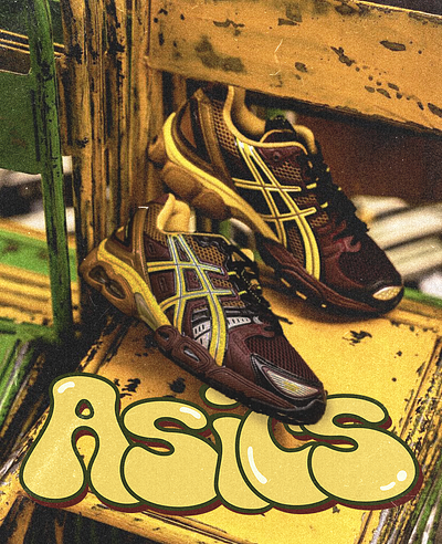Asics Graphic 3d branding graphic design