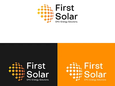 First Solar (EPC-Energy Solutions.) brand identity cleanenergy logo logo design renewablepower solar energy solarinnovation solarinspiration solarpanels solartech sustainablesolutions