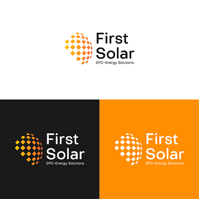 First Solar (EPC-Energy Solutions.) brand identity cleanenergy logo logo design renewablepower solar energy solarinnovation solarinspiration solarpanels solartech sustainablesolutions