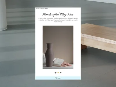 Product page branding graphic design minimalism ui