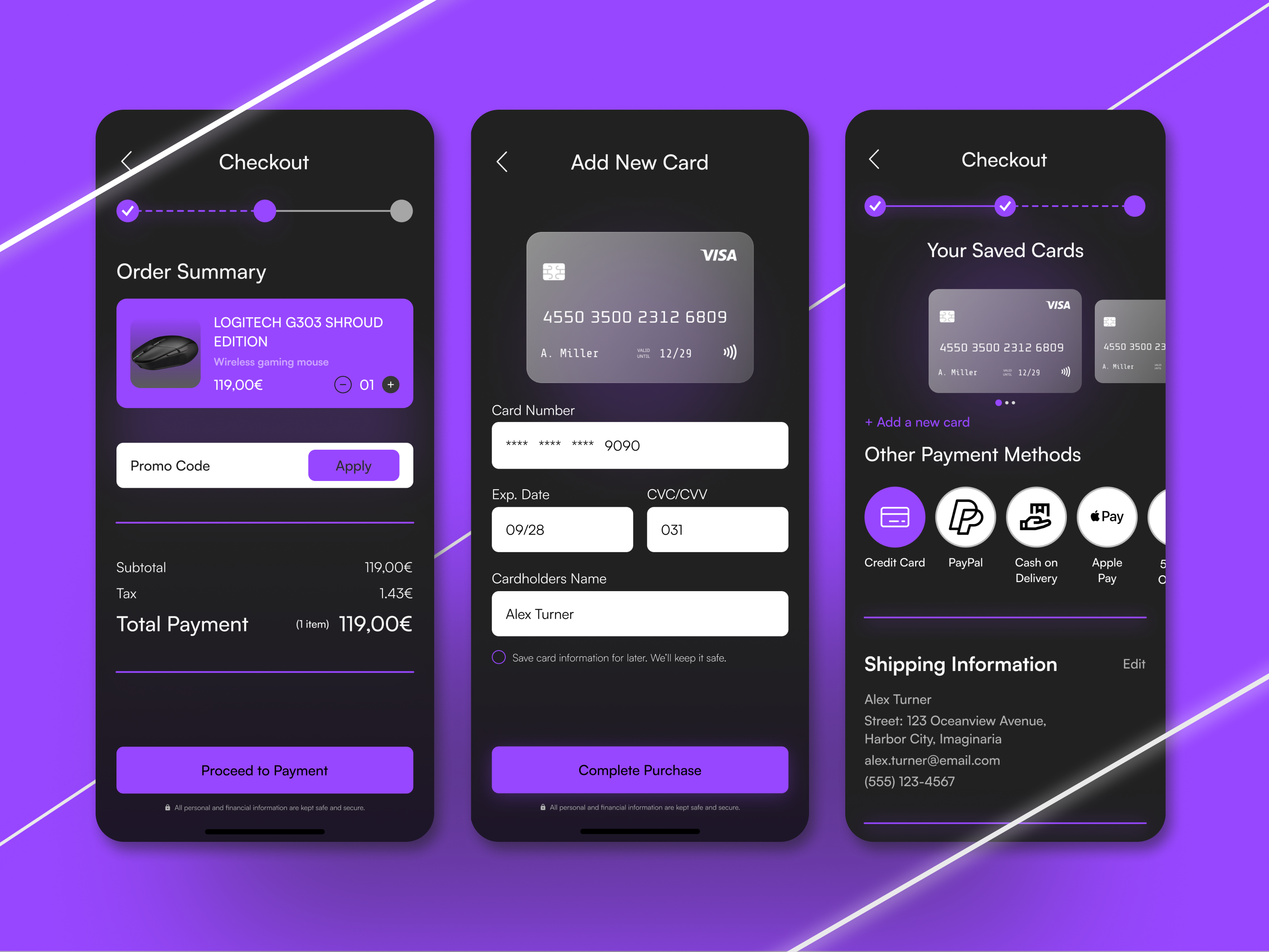 Credit Card Checkout Concept #DailyUI 2 checkout page credit card credit card checkout dailyui day2dailyui glassmorphism payment options ui ui design user interface