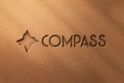 Compass Logo branding design graphic design logo logo design typography