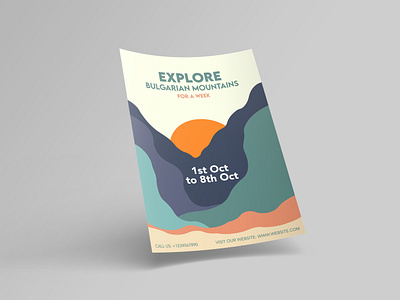 Travel Flyer brochure design flat flyer design graphic design illustration minimal typography