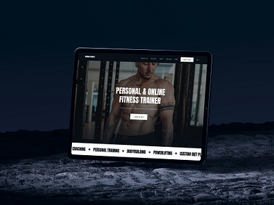 Dorian Eskola - Personal Trainer's Website dark design fitness healthy lifestyle landing page muscles online coaching personal trainer pricing trainer website