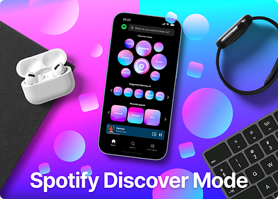 Alternative Home for Spotify branding design mobile music spotify ui userexpierence userinterface