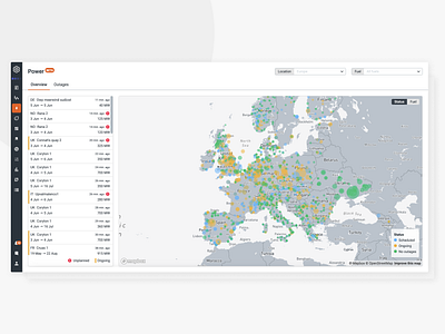 Dashboard Power Outages