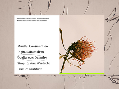 Minimalism blog branding graphic design minimalism ui