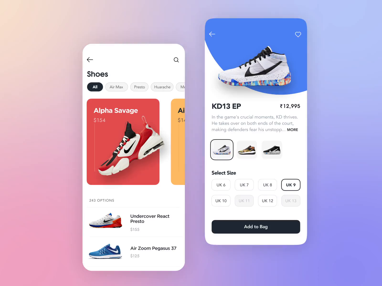 Design concept of a sneaker store by Ekaterina Lahitova on Dribbble