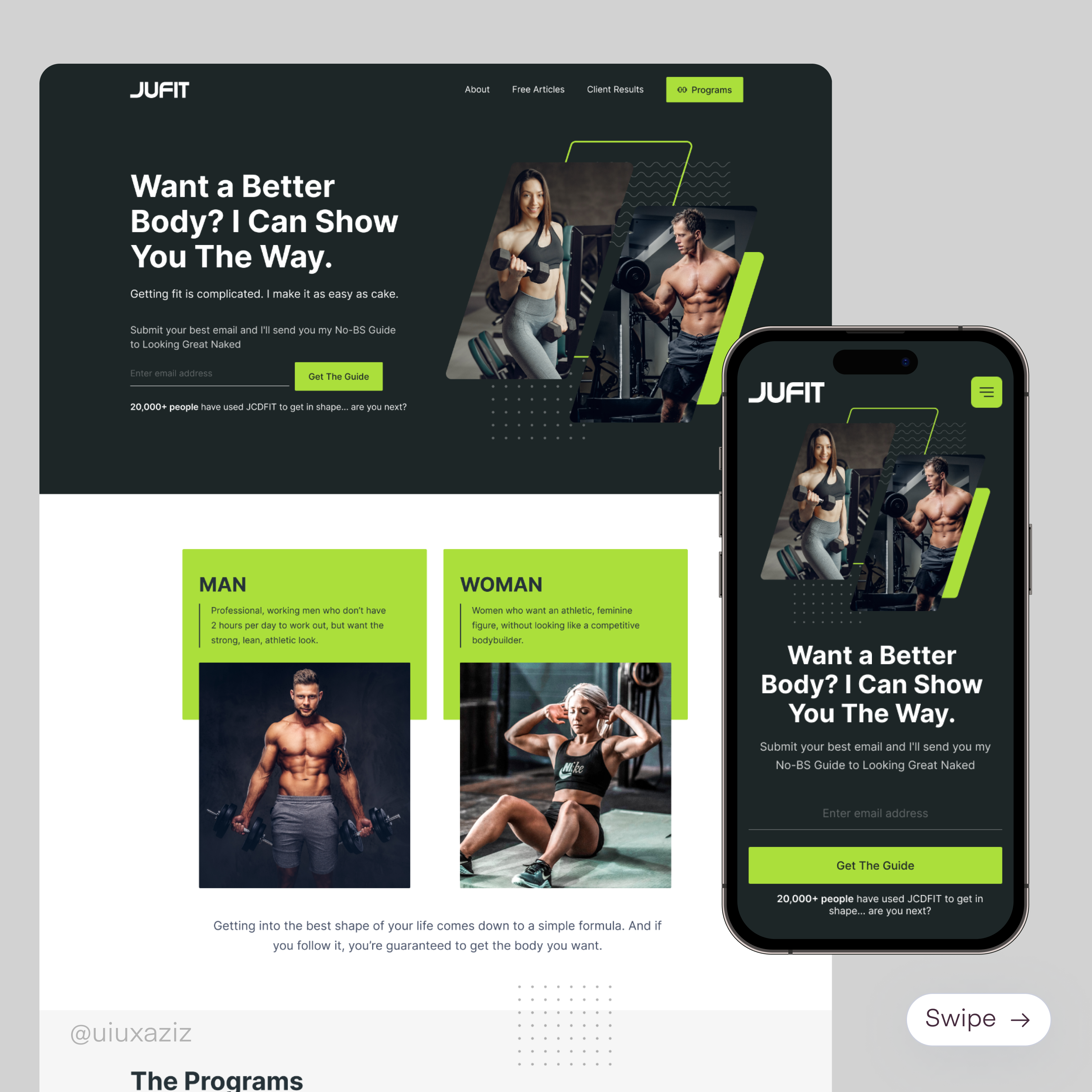 JUFIT: Gym Guide Website bodybuilding crossfit design exercise fitness gym gym app gym equipment gym website designer health nutritoin personal trainer training website website designer wellness workout yoga