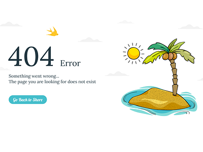 Daily UI 008 - 404 404 app boat design error figma home icon illustration island lost pirate return ship stranded ui ux