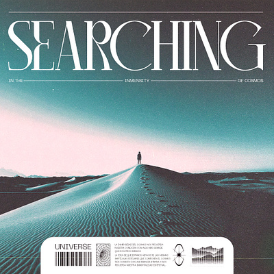 Searching design graphic design illustration poster