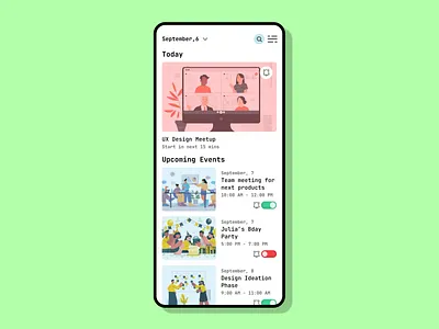 Event Listing : DailyUi-070 daily ui dailyui day70 event listing