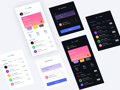 Banking & Finance UI Kit Series (1) ai artificial intelligence banking components credit currency dark theme design figma finance kit light theme mobile app design money saas transaction ui userexperience ux webdesign