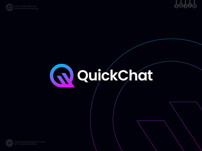 Quick Chat Logo, Chat App Logo, Q Modern logo,App logo Q, Q Icon abstract q logo q app logo q business logo q chat logo q icon q logomark q modern logo q tech logo