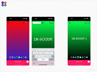 MOODY. SHARE MY VIBE clean desktop fresh fun mobile mobile app mobile app design network post social social network ui visual web web design