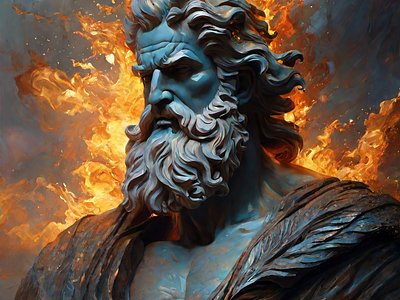 Hades, Greek god of the Underworld. graphic design