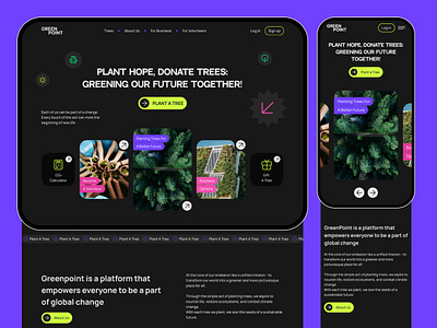Planting Trees | Website | Adaptive adaptive ecology tree ui website