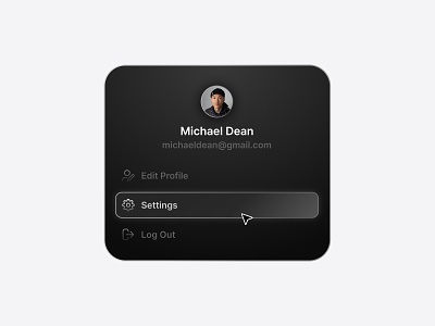 User Profile Modal glossy button minimalist minimalist design modal modal design profile modal shiny button ui design ui elements uiux user interface user modal user profile