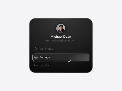 User Profile Modal glossy button minimalist minimalist design modal modal design profile modal shiny button ui design ui elements uiux user interface user modal user profile