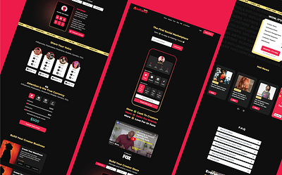Inflame Beta Social Marketing Website Design advance animation branding design illustration modern design web design website