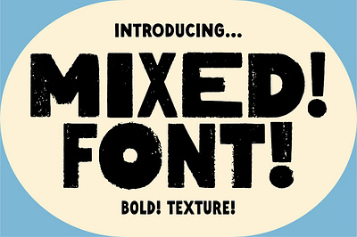 Mixed Font! Handmade! Bold! Texture! art nouveau