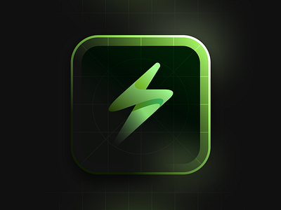 Strike - Icon Design 3d 3dicon app icon banking brand brand identity design branding creative finance finance app gradient icon iconography logo modern logo neon shadows skeuomorphism thunder visual identity design