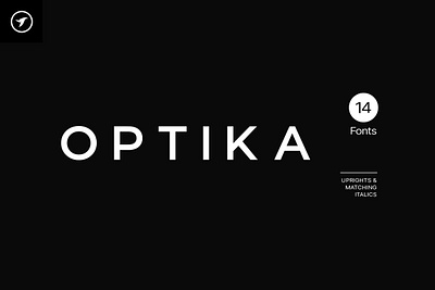 OPTIKA - Minimal Geometric Typeface flyer
