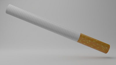 Cigarette | Blender 3d blender cigarette lowpoly smoke tabac texture tuto