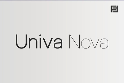 Univa Nova - Minimalist Typeface best seller