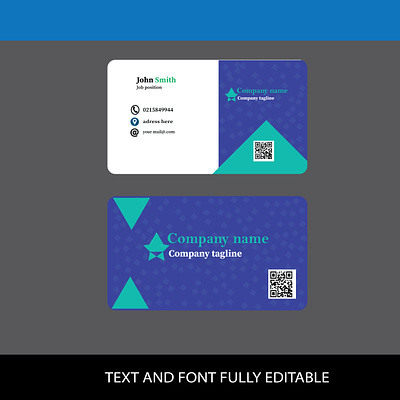 Visiting card template design editable graphic design illustration vector visiting card