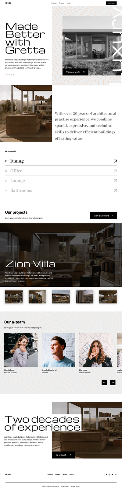 Gretta - Architecture Editorial Theme Design