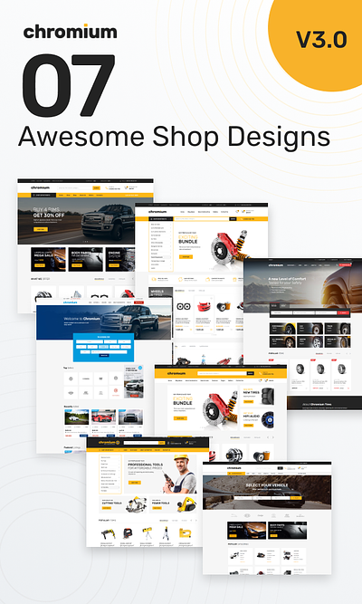 Chromium — Auto Parts Shop Shopify Theme website template