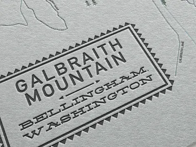 Galbraith Mountain Trail Map galbraith mountain graphic design letterpress map pacific northwest trails vector