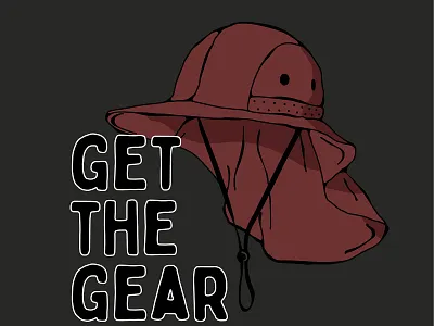 Get The Gear gear hat illustration portlandia